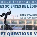 Bandeau officiel du colloque des 60 ans des sciences de l’éducation et de la formation
